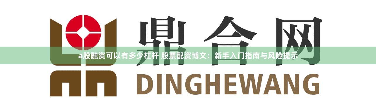 a股融资可以有多少杠杆 股票配资博文:新手入门指南与风险提示
